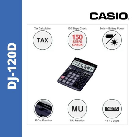Casio DJ-120D Desktop Check & Correct Calculator 2