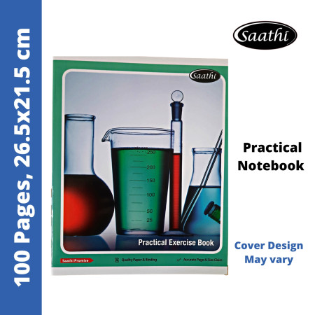 Saathi Practical Notebook - Common, 100 Pages, 26.5x21.5cm (02331113)