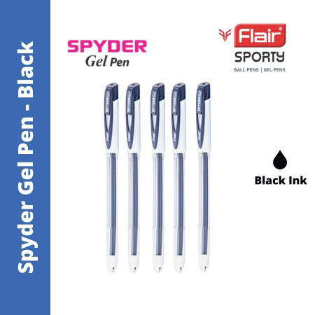 Flair - Spyder Gel Pen - Black