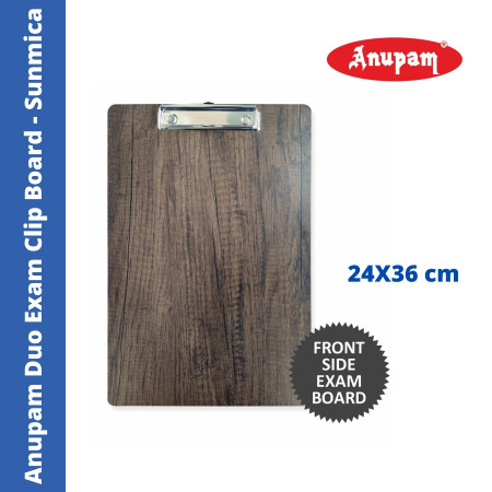 Anupam Duo Exam Clip Board - Sunmica, 24X36 cm (331751)