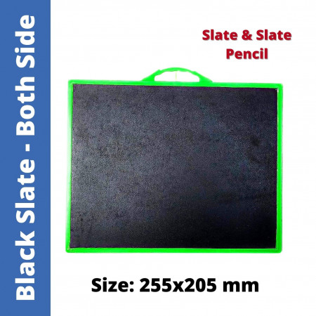 Black Slate - Both Side, Size: 255x205 mm
