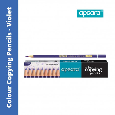 Apsara Colour Copying Pencil Violet - Pack of 10 Pencils