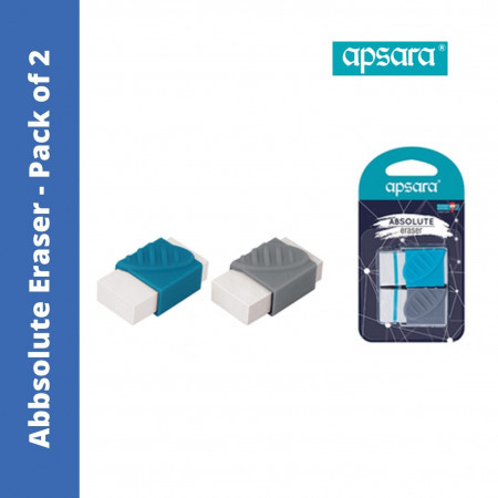 Apsara Absolute Eraser - Pack of 2