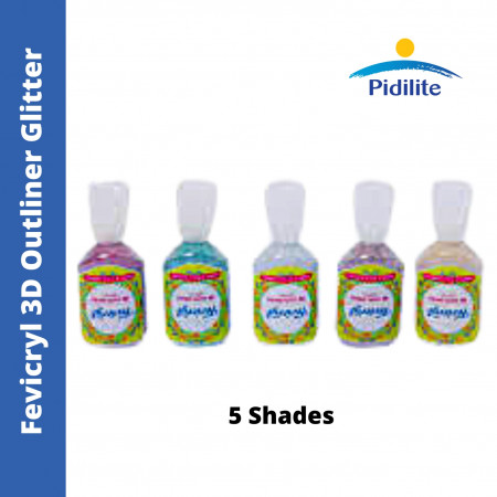 Pidilite Fevicryl 3D Outliner Glitter - 5 Shades