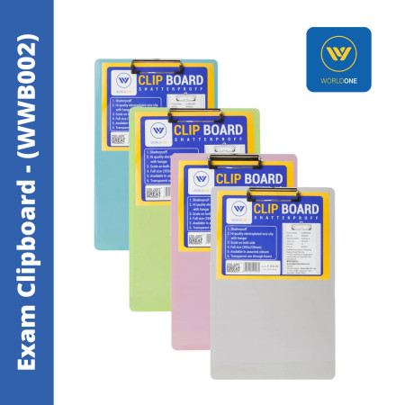 WorldOne Exam Clipboard - Polystyrene (WWB002)