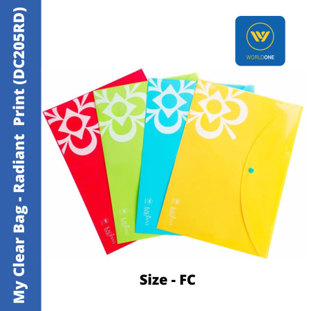 WorldOne My Clear Bag - FC, Radiant Print (DC205RD)