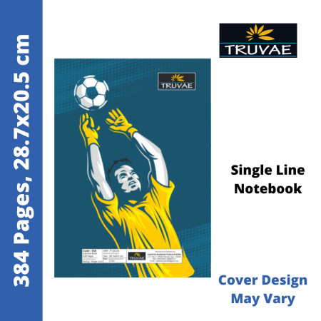 Truvae Notebook - Single Line 384 Pages 28.7x20.5 cm (532)