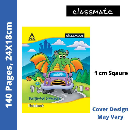 Classmate Notebook - Square 1cm, 140 Pages, 24x18 cm (2000971) - New