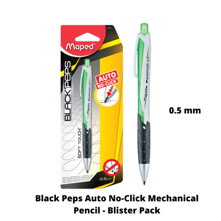 Maped Black Peps Automatic Mechanical Pencil Blister Pack - 0.5mm (559510)