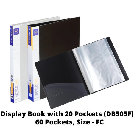WorldOne Display Book - FC, 60 Pockets (DB505F)