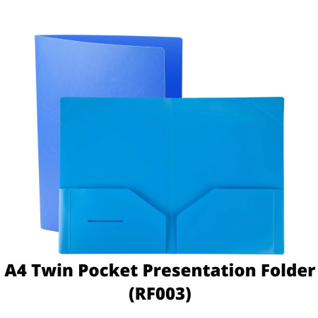 WorldOne A4 Twin Pocket Presentation Folder (RF003)