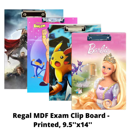 Regal MDF Exam Clip Board - Printed, 9.5''x14''