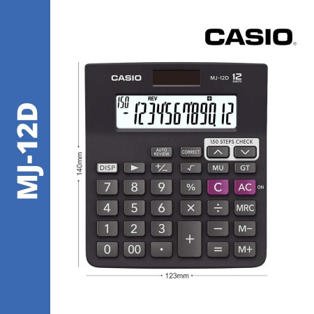 Casio MJ-12D Desktop Check & Correct Calculator 3