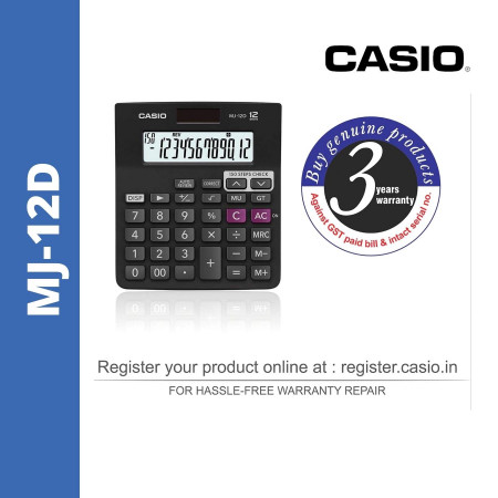Casio MJ-12D Desktop Check & Correct Calculator 4