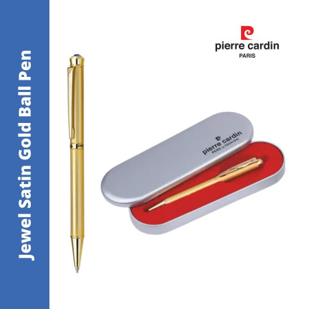 Pierre Cardin Jewel Satin Gold Ball Pen