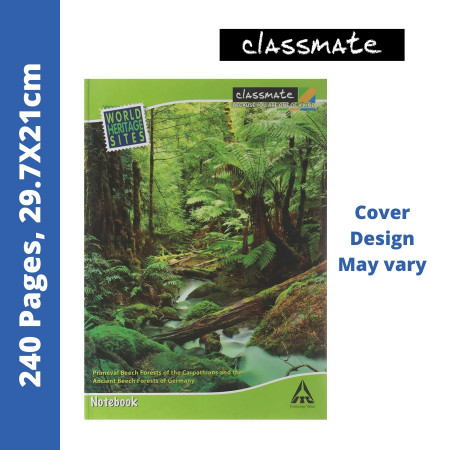 Classmate A4 Register - Single Line, 240 Pages, 29.7x21cm (02000984)