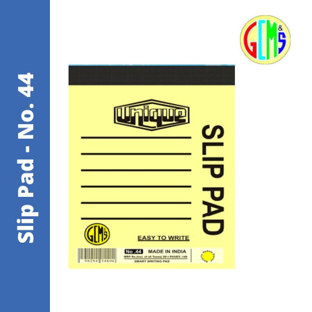 Unique Writing Slip Pad No. 44 - 140 Pages