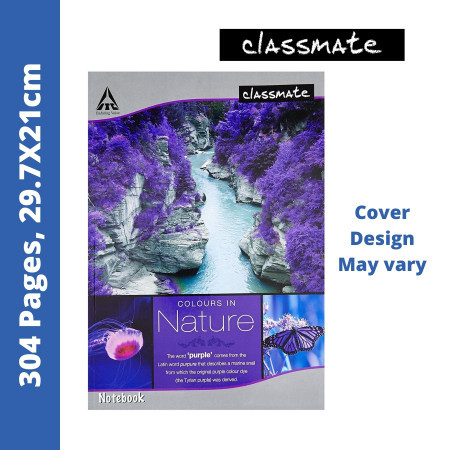 Classmate A4 Register - Single Line, 304 Pages, 29.7x21cm (02001132) - New